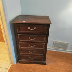 Antique 5 Drawer Dresser Chest(26lg.)(40ht.)(18w.)