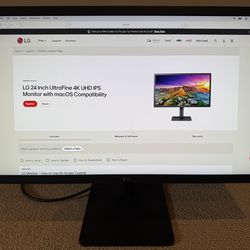 LG UltraFine 4K 24” Display (24MD4KL)