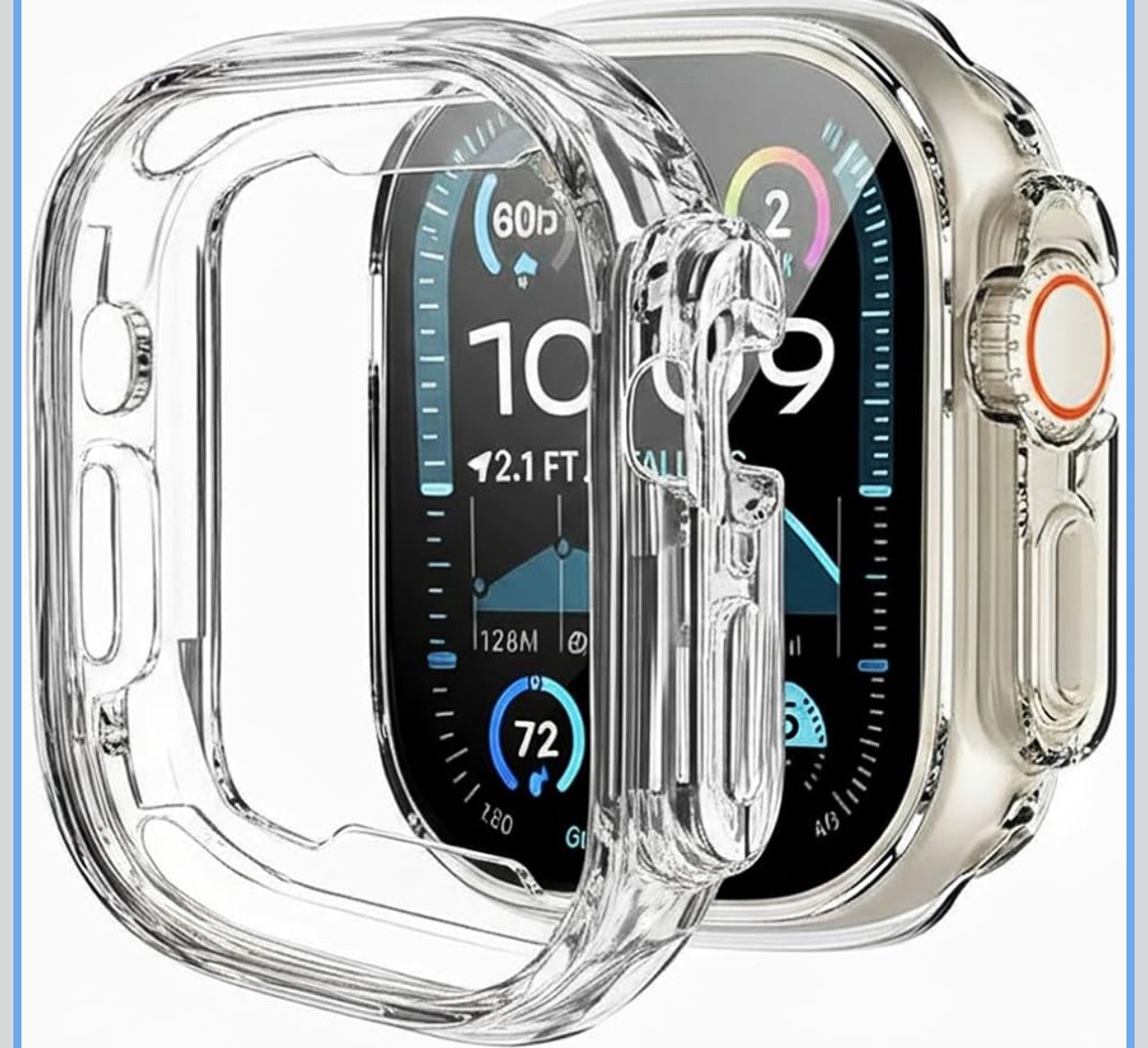 [2 Pack] Apple Watch Ultra 3/2/1 Case 49mm Bumper Cover,