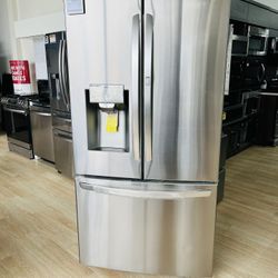 - 23.5 Cu. Ft. French Door-in-Door Counter-Depth Smart Refrigerator with Craft Ice - Stainless steel Model:LRFDCS 6 