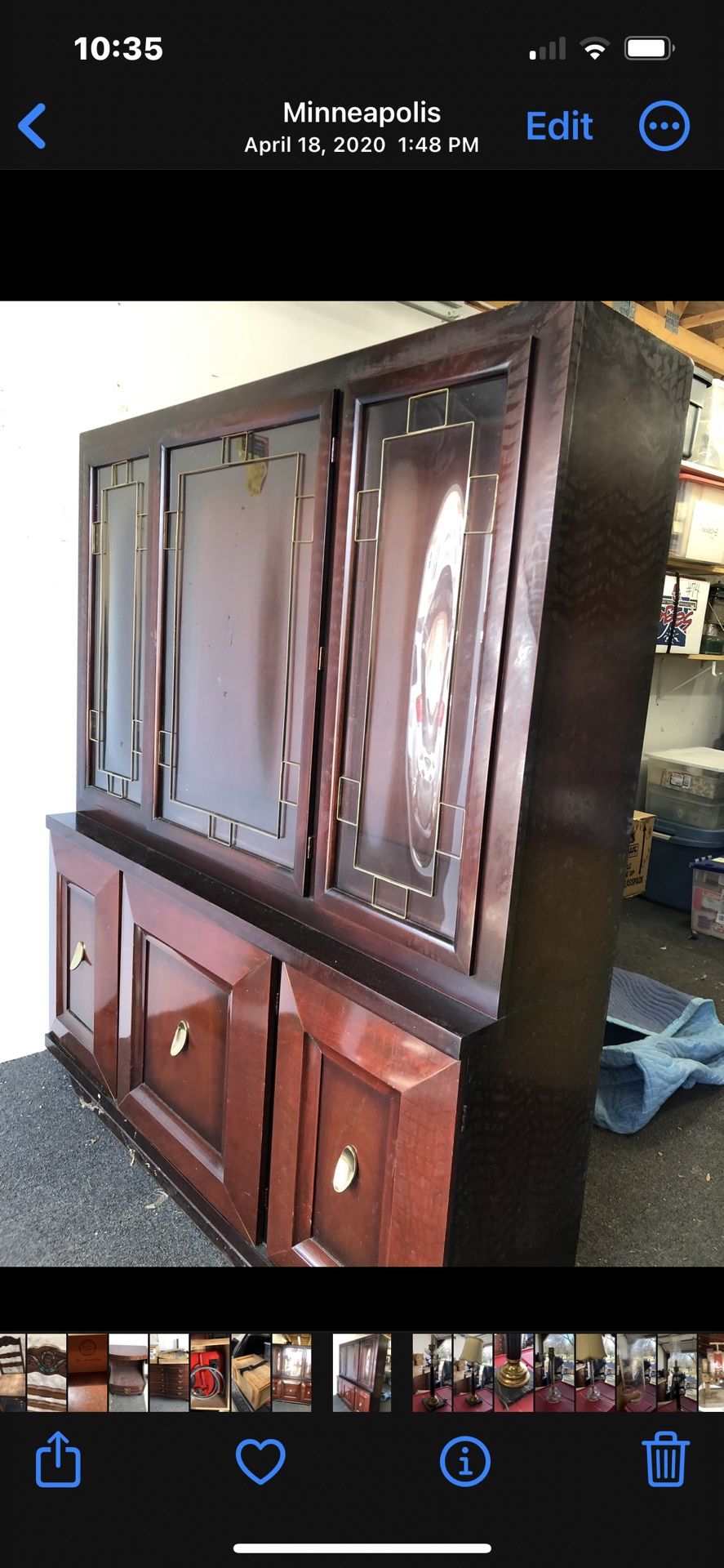 Antique Mahogany China Cabinet