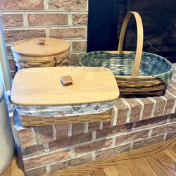 3 Longaberger Baskets