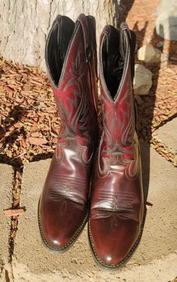 Laredo Cowboy Boots Mens 10 Black Cherry