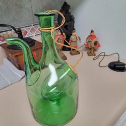 Vintage Italian wine decanter with ice pocket
