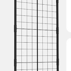 GRID WALL PANEL DISPLAY STAND 24 inch width 5 feet tall approximately  Display 24 pulgadas por 5 pies de alto aproximadamente viene en caja para armar