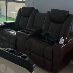 Power Reclining  Console Loveseat