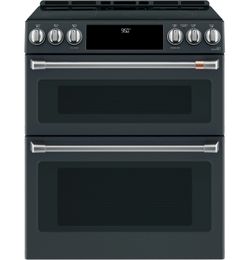 Cafe 30 Inch Wide 7 Cu. Ft. Slide In Double Oven Induction Range with Convection Model: CHS950P3MD1