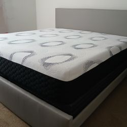 $699 King Bed Frame With Mattress And Box-spring Brand New Free Delivery Free Assembly 