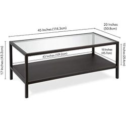 Glass Coffee Table & End Table 