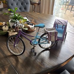 American Girl Doll Trail Bike II With Pet Trailer