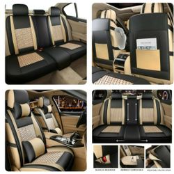 Pickup From LebanonTN 37087..FREESOO Car Seat Cover, Leather Seat Covers Full Set, Classic Breathable Padded Automotive Seat Protector Most Sedan SUV 