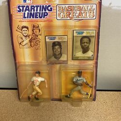 1989 Starting Lineup Hank Aaron & Carl Yastrzemski 