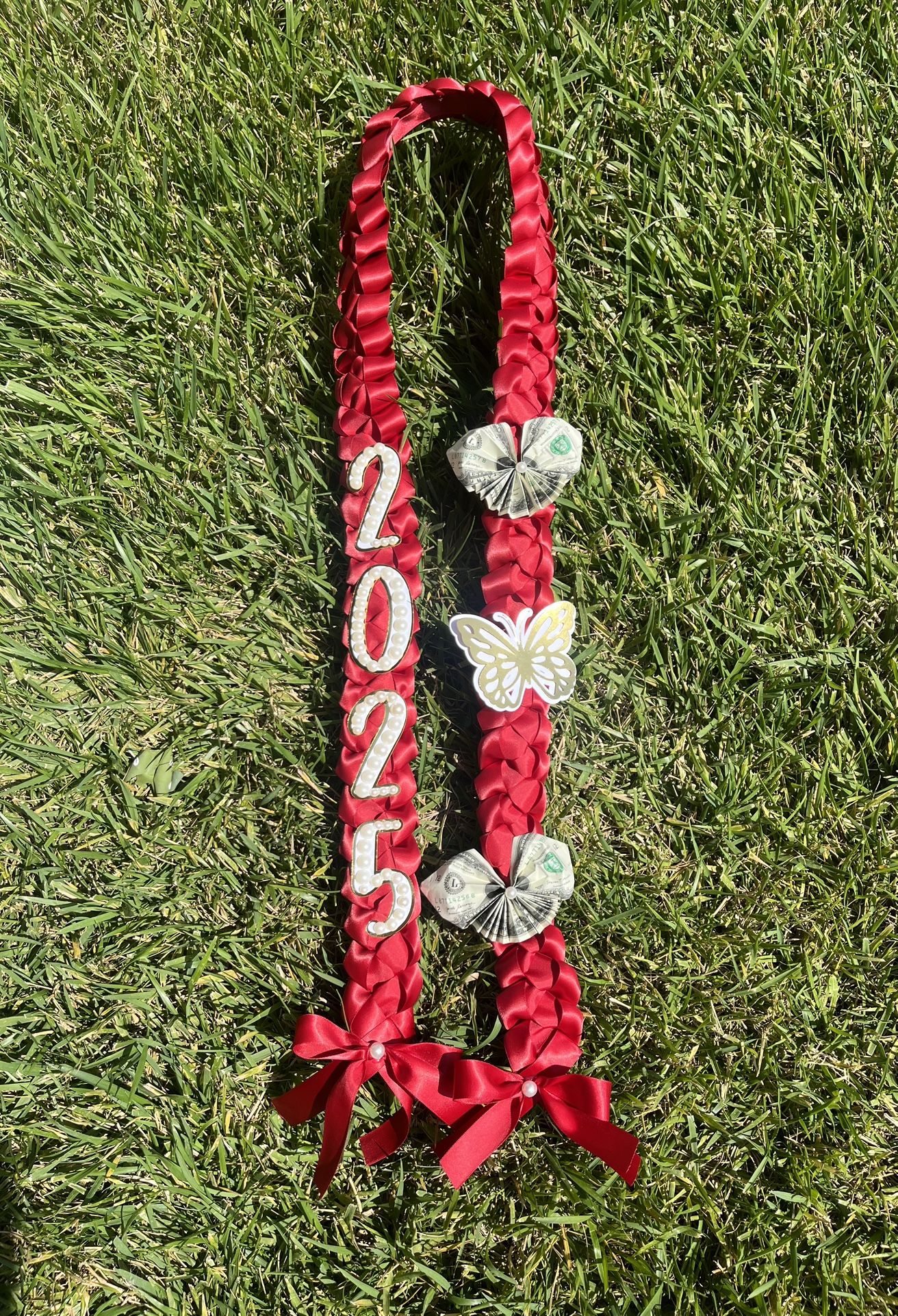 Red Pearl Lei