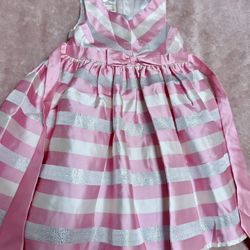 Adorable American Princess Silver and Pink Holiday Dress Worn Once! Size 2 years old