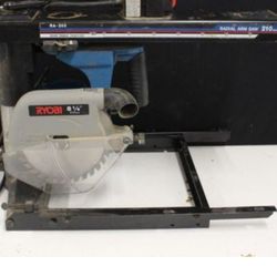 Ryobi Radial saw. Mounting Set Up No Stand