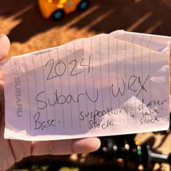 2024 Subar-u   WRX parts