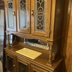 Wood China Cabinet 