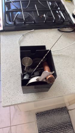Bartender Tool Set with Organizer Box