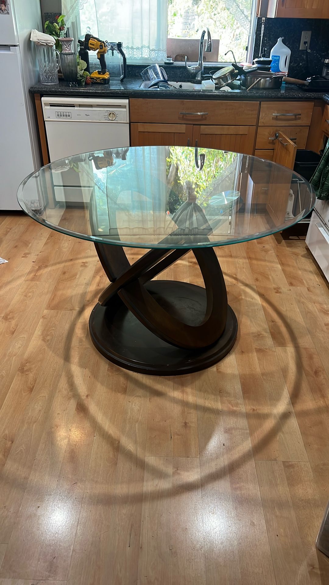 Wood/glass Dining Table 