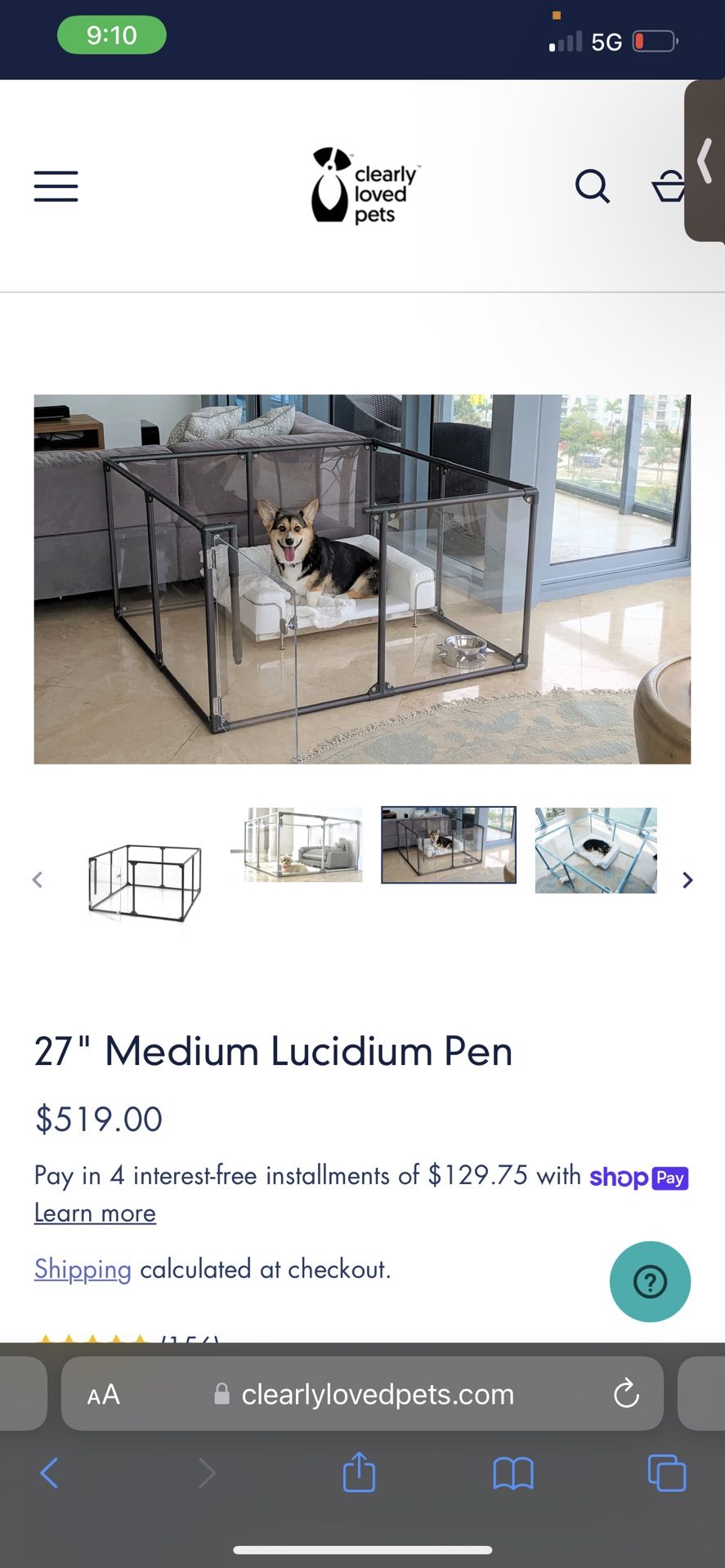 Used For a Month In Perfect Condition !!! Dog Playpen