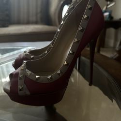 Valentino Red Studded Heels