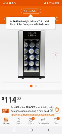 Frigidaire 18 can mini fridge. Verified operation! BRAND NEW