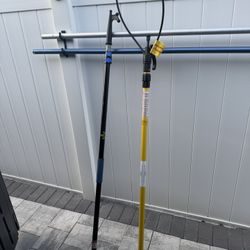 Qty 2 -boat hooks