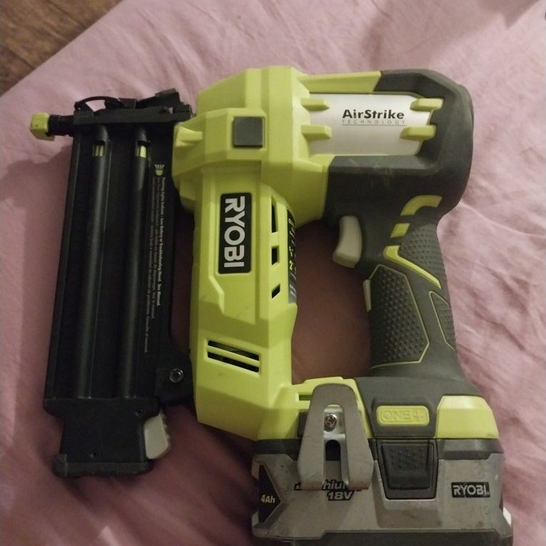 Ryobi 18 Gauge Brad Nailer With 4ah Battery for Sale in Palm Desert CA OfferUp