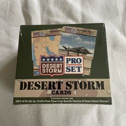 1991 Pro Set Desert Storm Military Trading Cards Box