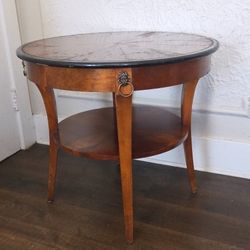 Nice  Antique Mahogany Drum Table. 30 Tall x 31" Wide, In Good Condition 