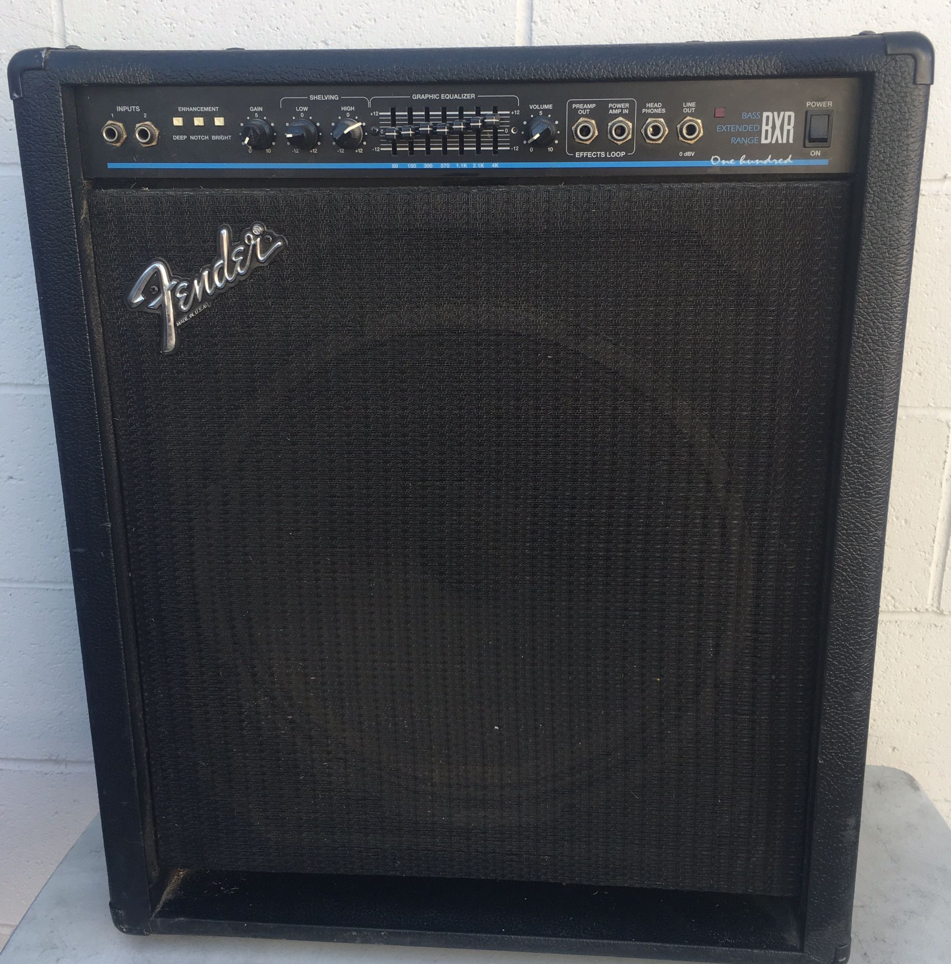 Fender Bxr 100 Bass Amp