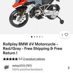 Kids Bmw Motorcicle 