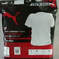New Mens Puma T-shirts 3 Pack