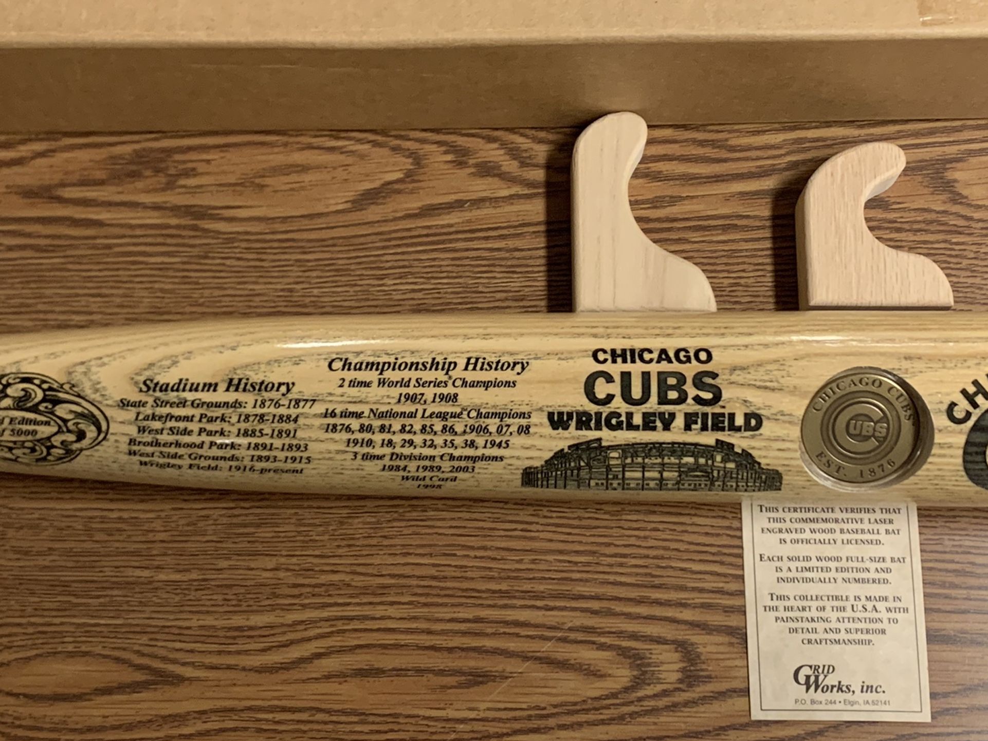 Cubs Collectors Bats