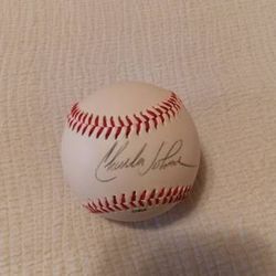 Charles Johnson Florida Marlins Catcher Non Graded Signed Rawlings Baseball Flawless Located In Palm Springs Ca 