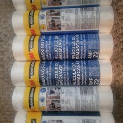 6 Rolls Of 3M Hand Masker 72in  Masking Film