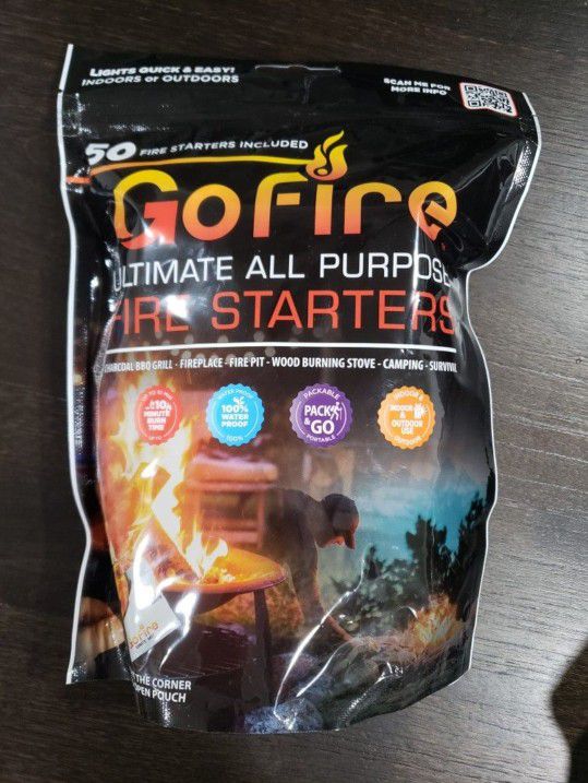 Fire Starter Instant Packs 50 ct Brand New Bag