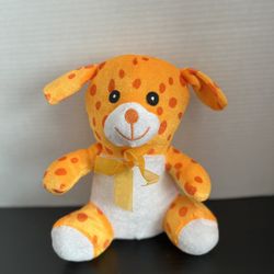 Toy works orange dog plush
