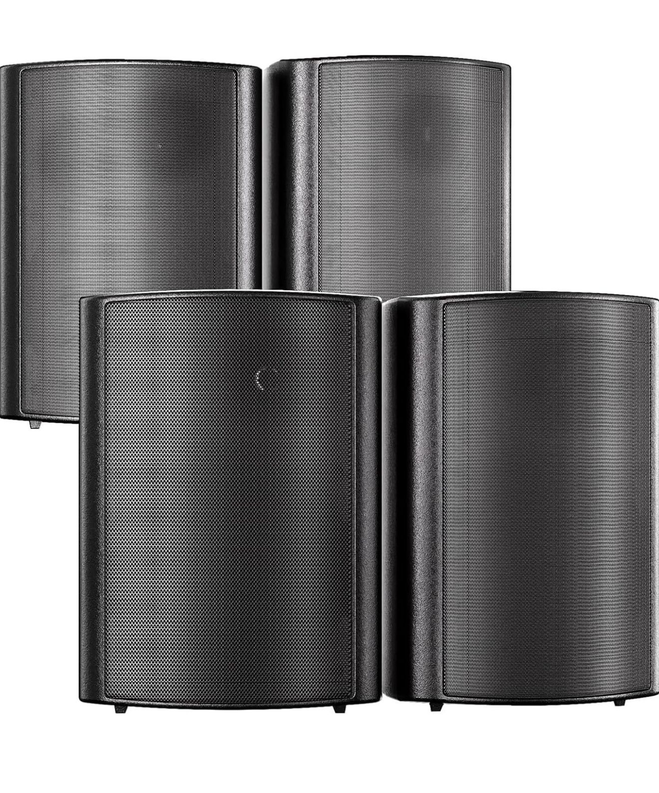 STUDIOFINIX 800W 6.5 Inch Outdoor Bluetooth Speakers Waterproof Wired with Multifunctional Amplifier Wall Mount Weatherproof Loudspeaker System for Pa