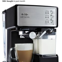 Mr. Coffee Espresso and Cappuccino Machine, Stainless Steel, Programmable Coffee Maker with Automatic Milk Frother, 15-Bar Pump, Ideal for Home Barist