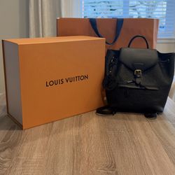 Authentic Black Louis Vuitton Backpack