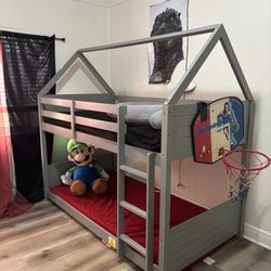 Children Bunk Bed With Mattresses 