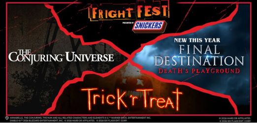 Six flags 4 Tickets + Haunted Attraction Pass Bundle