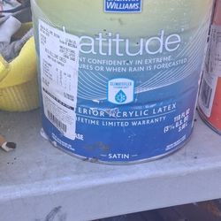 1 Gallon Of Sherman Williams Lattitude Exterior Satin Paint Color#0016 Billiard Green