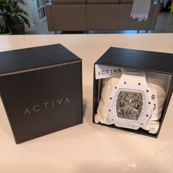 Activa Circuit X Invicta 44.3mm Skeleton Dial PC Case Material All White Watch