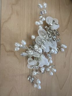 Wedding - Head Piece With Genuine Freshwater Pearl
