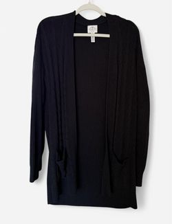 Woman’s Black Cardigan Size M