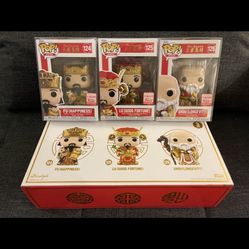 Three Immortals Set Of 3 funko Pop - Chinese New Year - Rare