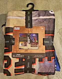 Spencer's Officially Licensed Chainsaw Massacre Throw Blanket 60" x 50