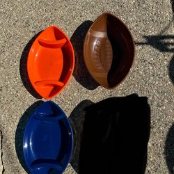FOOTBALL SUPERBOWL SERVING PLATTERS